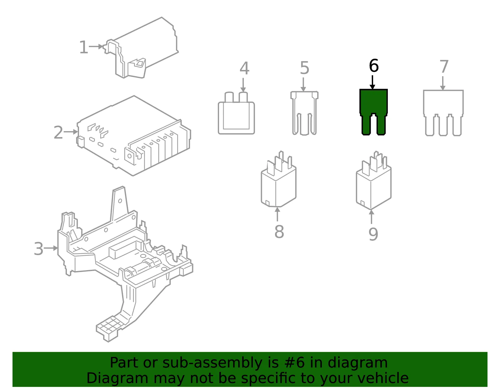 Multi-Purpose Fuse - Ford (pu5z14526a)