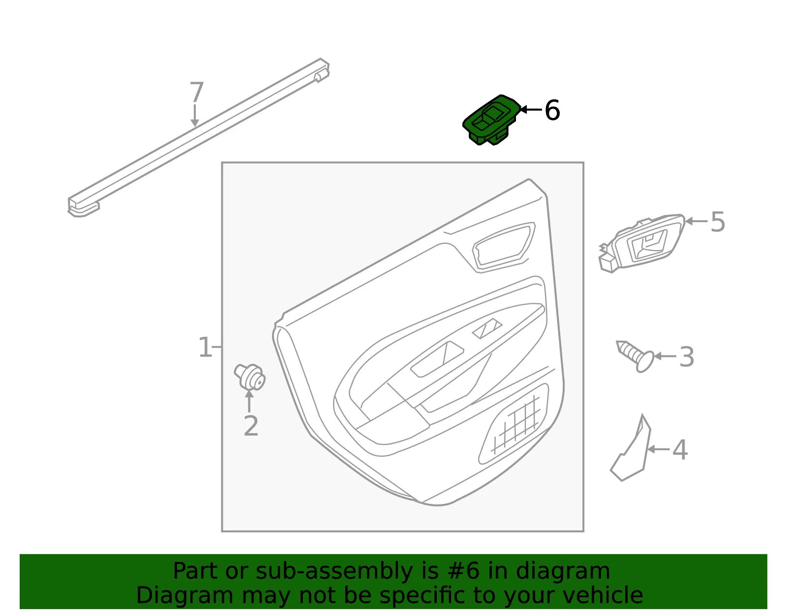 Motorcraft Window Switch - Ford (sw7293)