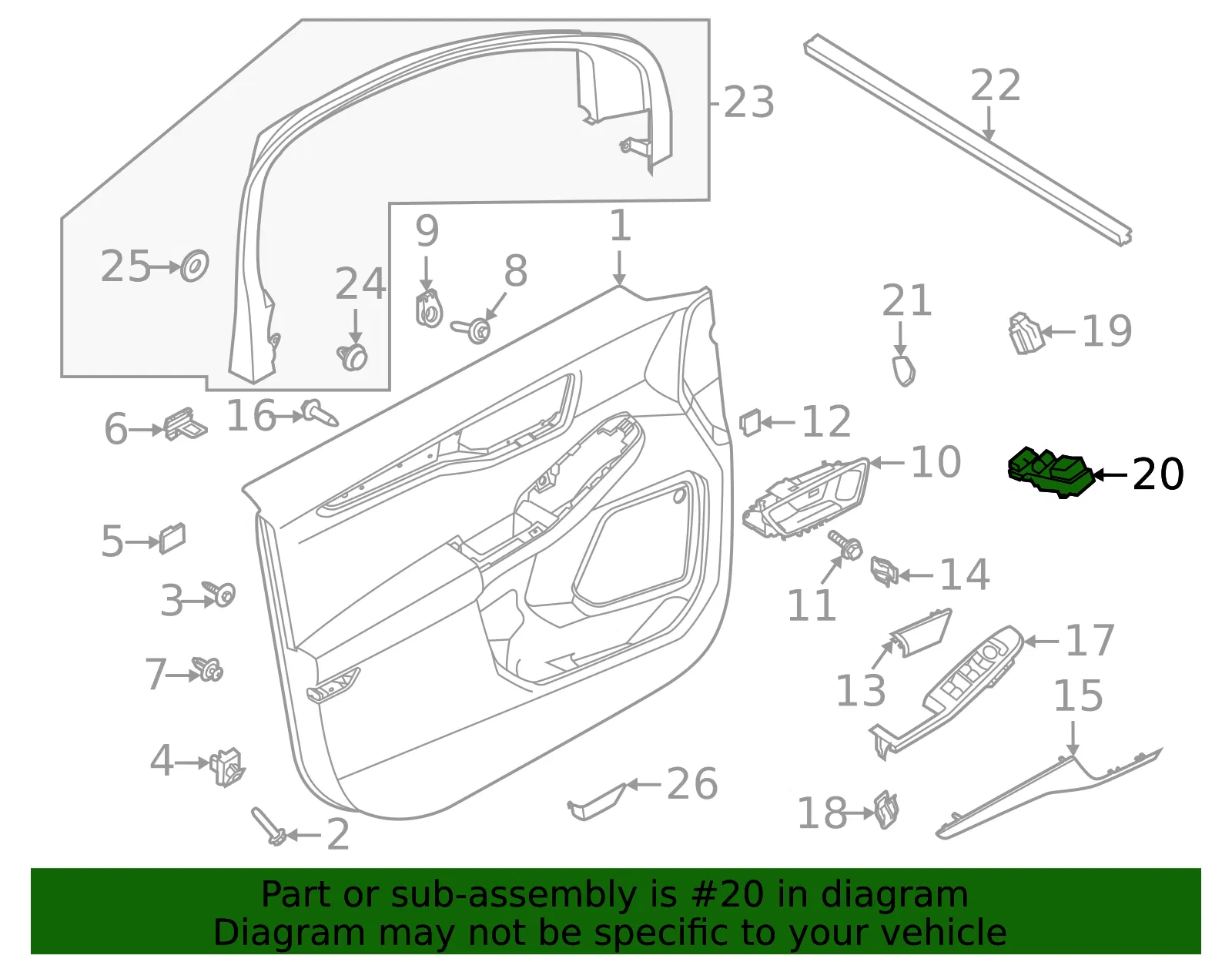 Motorcraft Window Switch - Ford (sw8563)