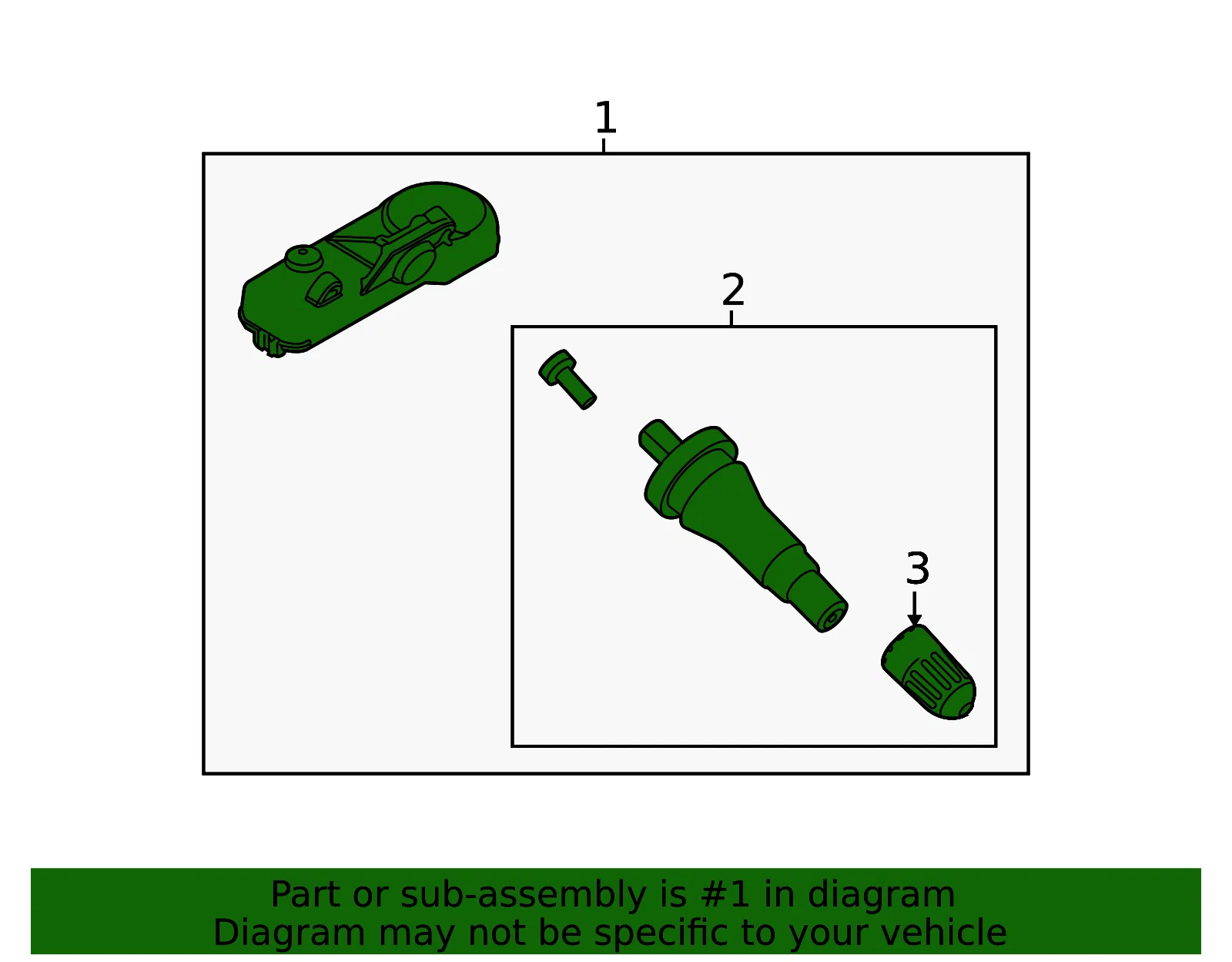 Motorcraft TPMS Sensor - Ford (tpms30)