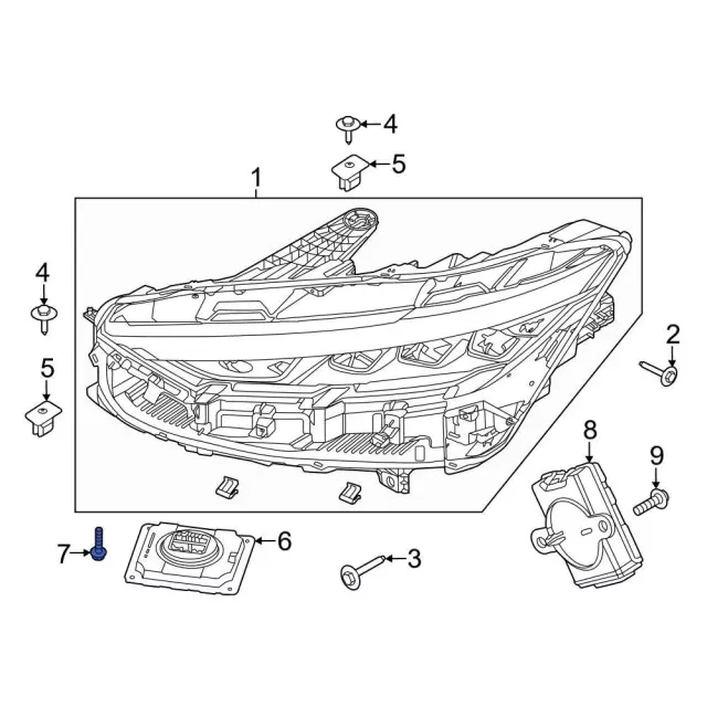 Control Module Screw - Ford (w506945s900)