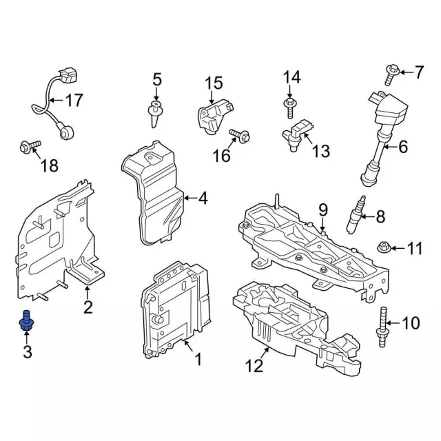 Engine Control Module (ECM) Screw - Ford (w506973s437m)