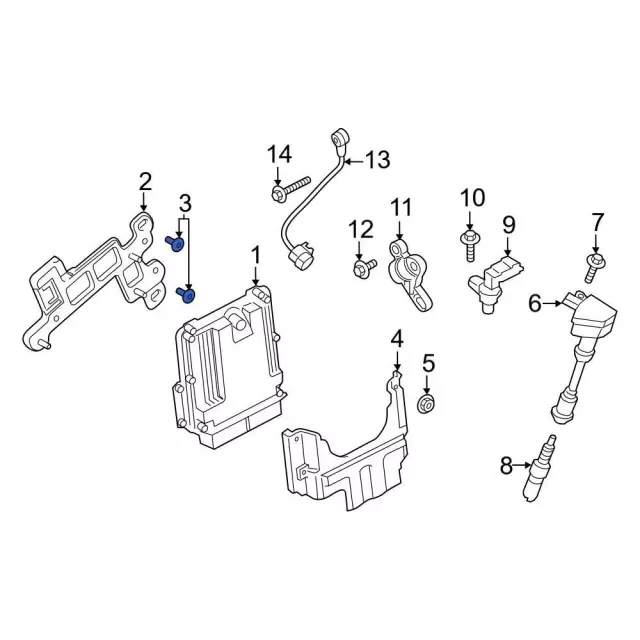 Engine Control Module (ECM) Screw - Ford (w506973s437m)
