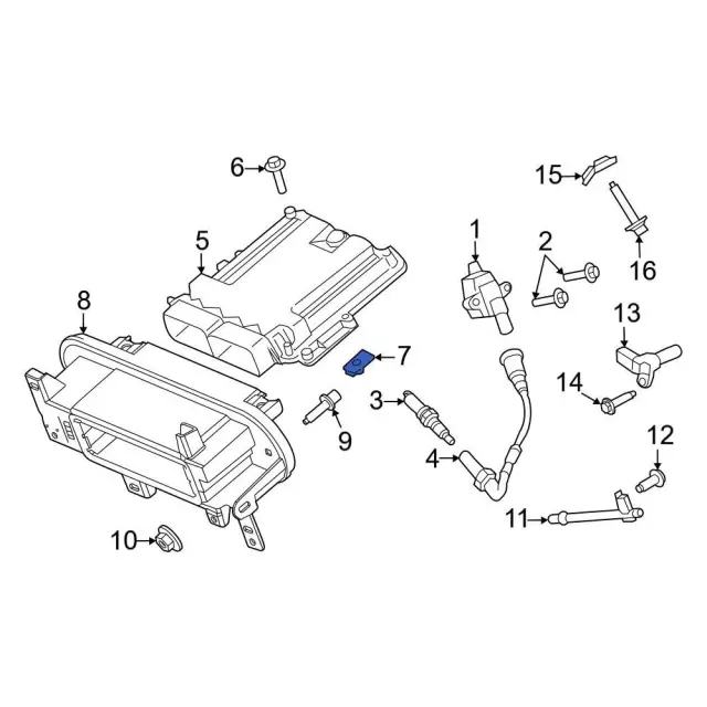 Engine Control Module (ECM) Nut - Ford (w706752s439)
