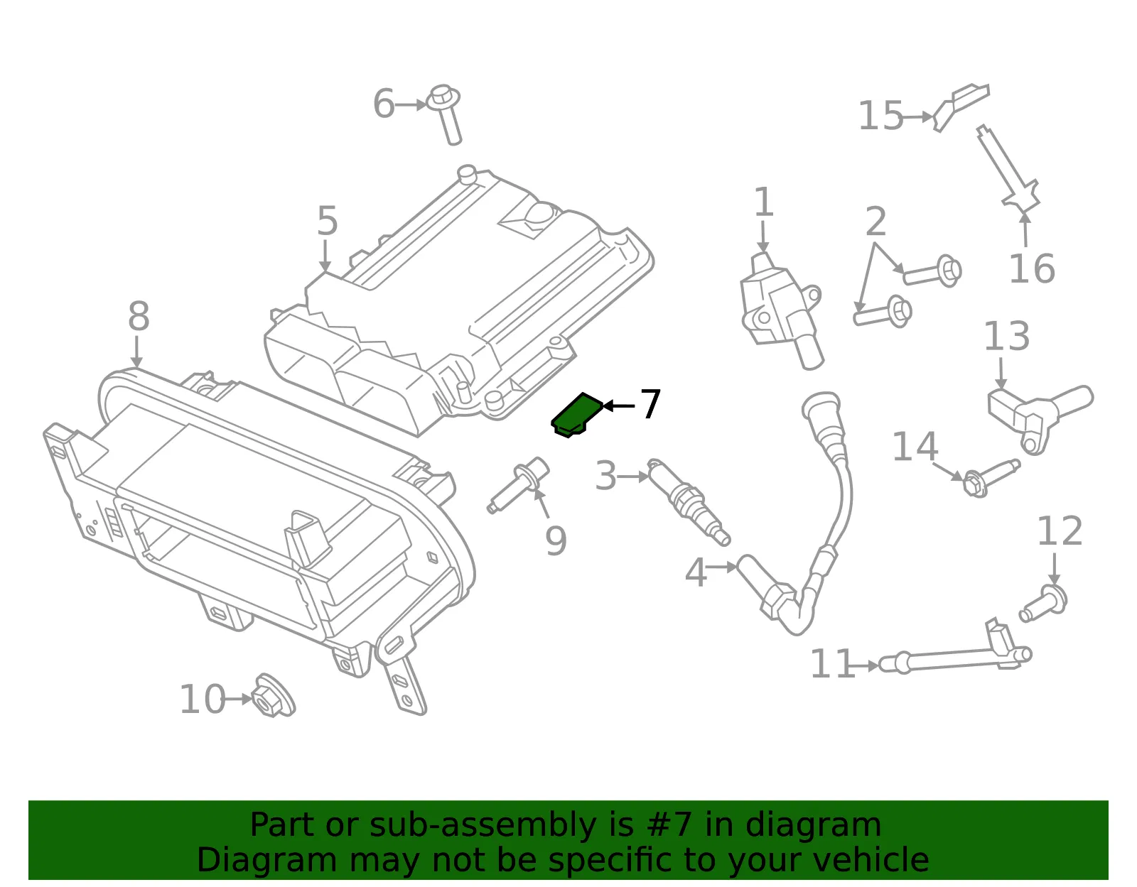 Engine Control Module (ECM) Nut - Ford (w706752s439)