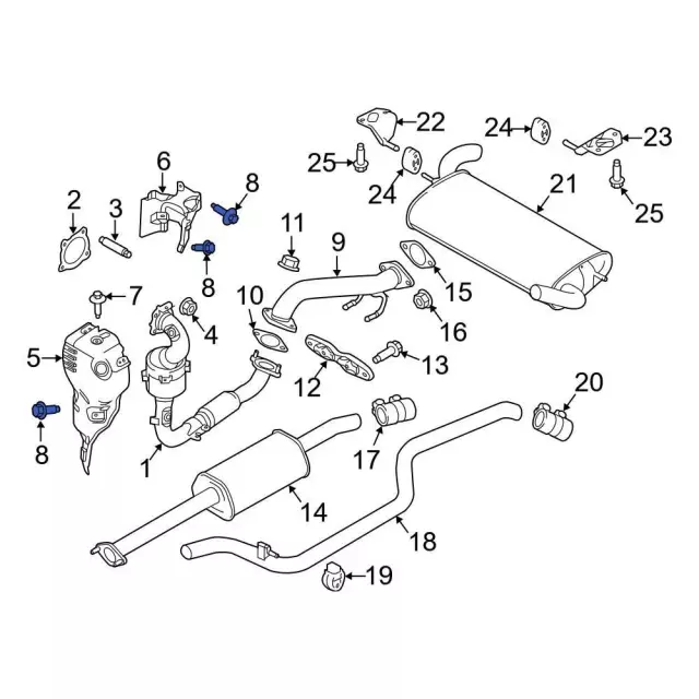 Engine Control Module (ECM) Bolt - Ford (w709347s307)