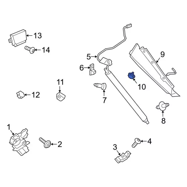 Pinch Sensor Retainer - Ford (w719208s300)